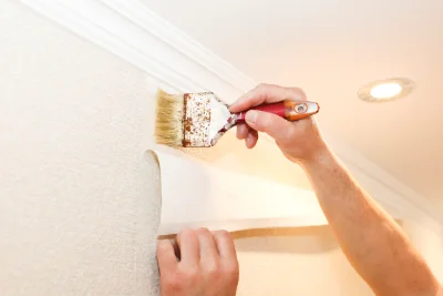 Pose de papier peint à Saxi-Bourdon — revêtements muraux et toiles de verre